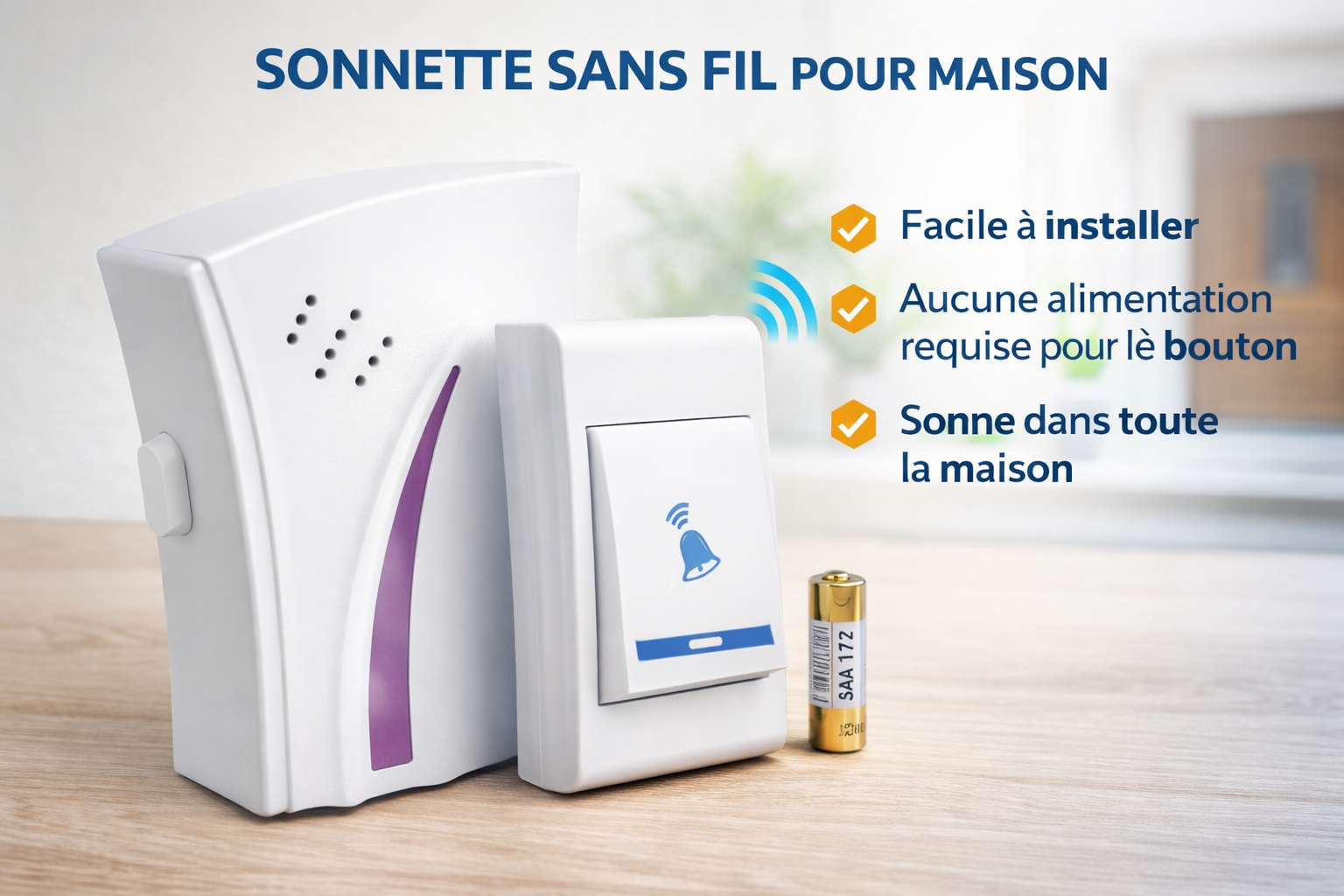 Sonnette Sans Fil de Maison