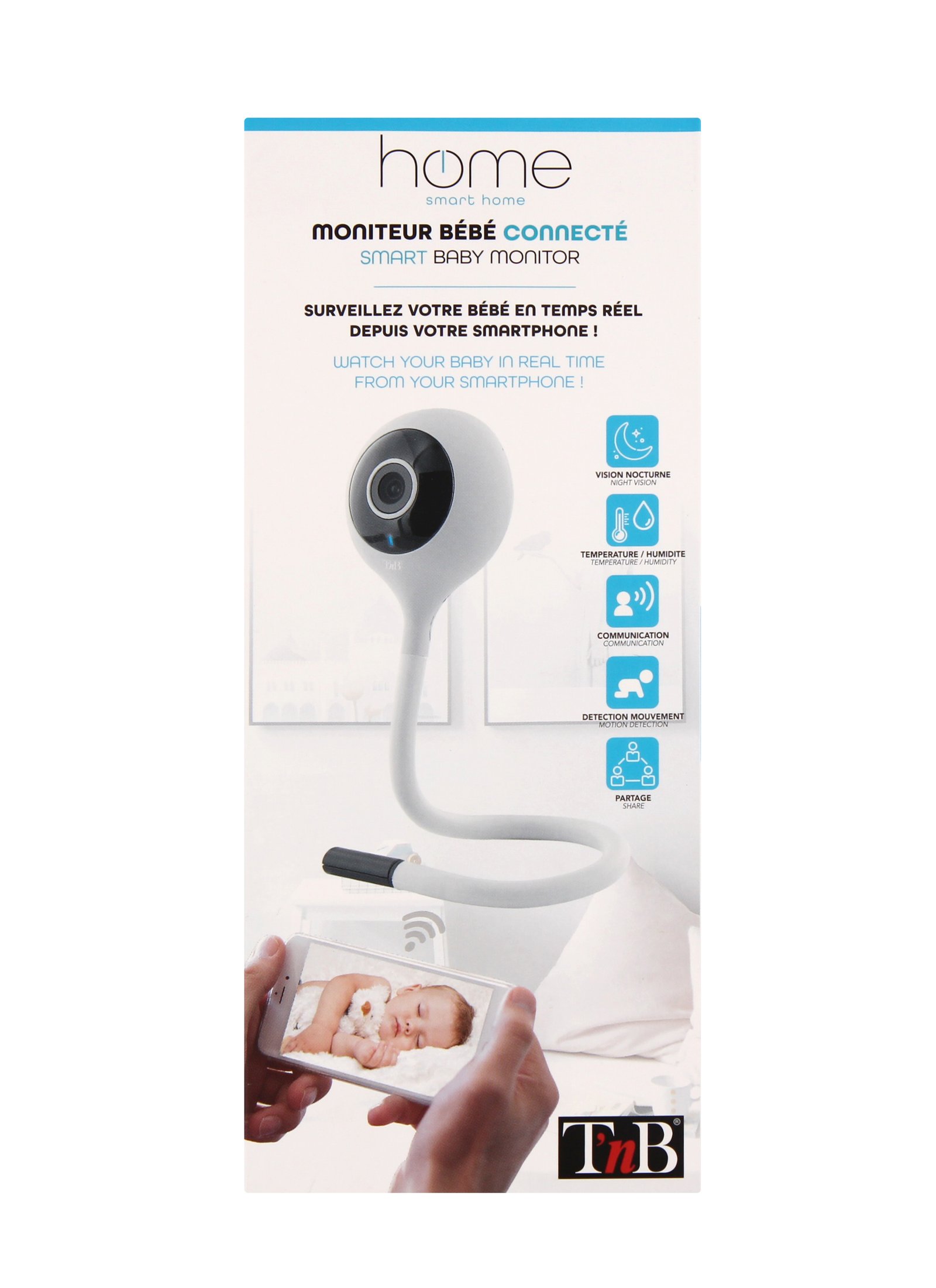 Caméra de surveillance connectée bébé
