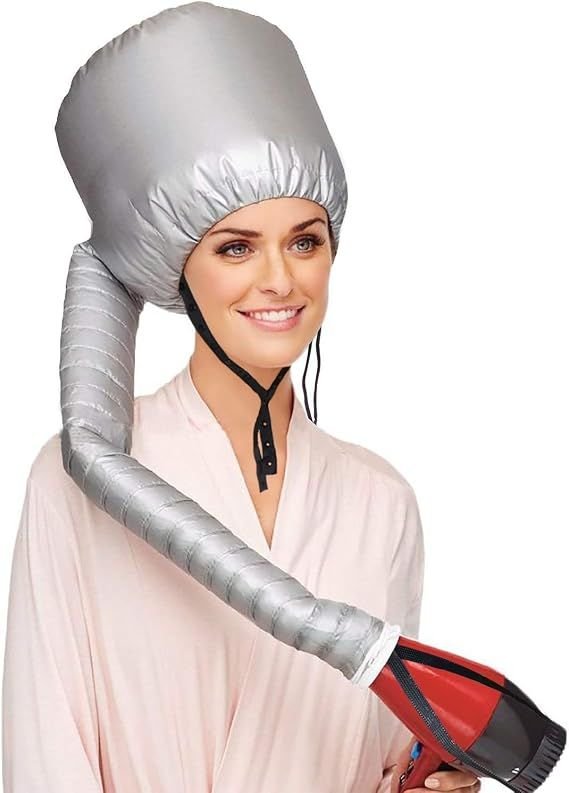 Hair Dryer Bonnet Attachment Portable Safety Hair Salon Dryer Bonnet Safe Hood Hair Heat Cap For Home