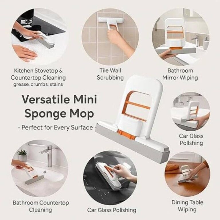 Mini balai de bureau pliable