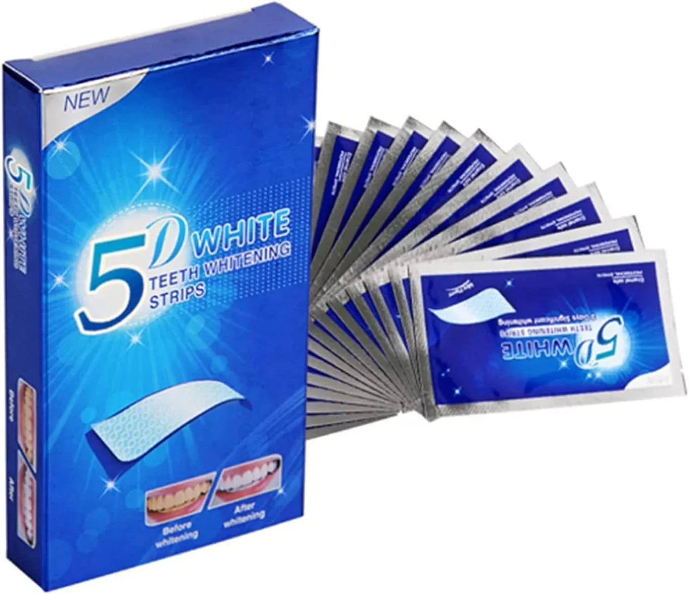 5D White Teeth Whitening Strips